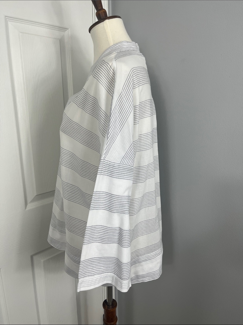 GAP 100% Cotton Black & White Tunic Top Summer Top Lightweight Top - Picture 4 of 6